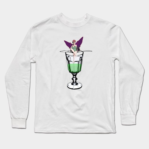 Absinthe Fairy Long Sleeve T-Shirt by LordNeckbeard